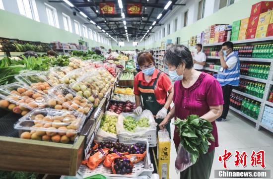 北京新发地社区便民菜店恢复营业